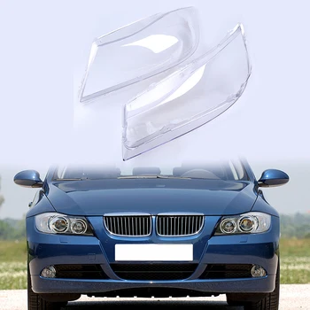 POSSBAY Vľavo, Vpravo Jasný Objektív Svetlometu Šošovky Kryt Plášťa Výmena za BMW Radu 3 E91 Vozeň/Touring 2004-2008 Pred-facelift