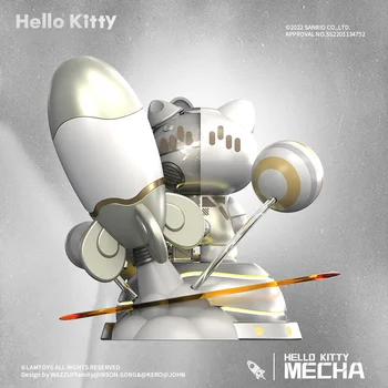 15 cm Sanrio Anime Obrázok Haikyuu Cukru Srdce Rocket Semi-mechanické Hello Kitty pre Bábiky Odnímateľný so Svetlami, Kawaii Deti Hračky