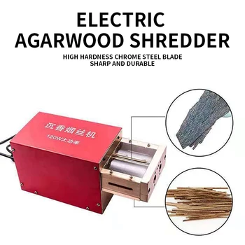 Malé dreva Elektrické Tabaku Stroj dreva Plátok Rezací Stroj 1mm/1,5 mm/2 mm Pásky Rezací Stroj 120W