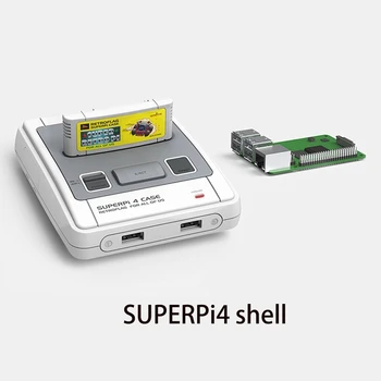 Retroflag Superpi 4 Prípade,Super PI 4 J Bývanie w/ Funkčné Power & Safe Tlačidlo Reset pre Raspberry Pi 3B Plus(3B+)/Pi-4