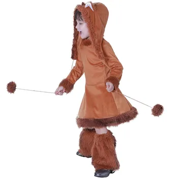 Roztomilý Dievčatá Fox Pyžamo Cosplay Deti Deti Halloween Zvieracie Kostýmy Karneval Purim Vianočné Fáze Show Role Play Party Šaty