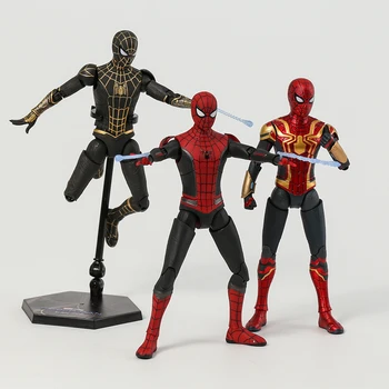 Skutočné ZD Marvel Spider-Man Č Ceste Domov Inovované Black & Gold Integrované Vyhovovali Akcie Obrázok Spoločné Hnuteľného Model Brinquedos Hračka