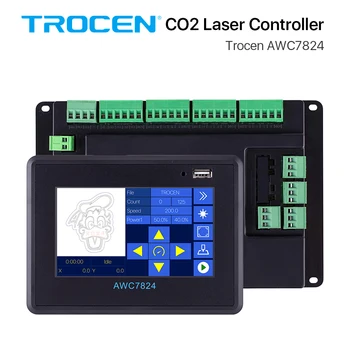 Trocen AWC7824 CO2 Laser Cutter Radič Systému DSP pre Dve Hlavy Rytec Rezanie Nahradiť AWC708C lite Panel